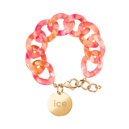 Ice Chain bracelet - Pink yellow