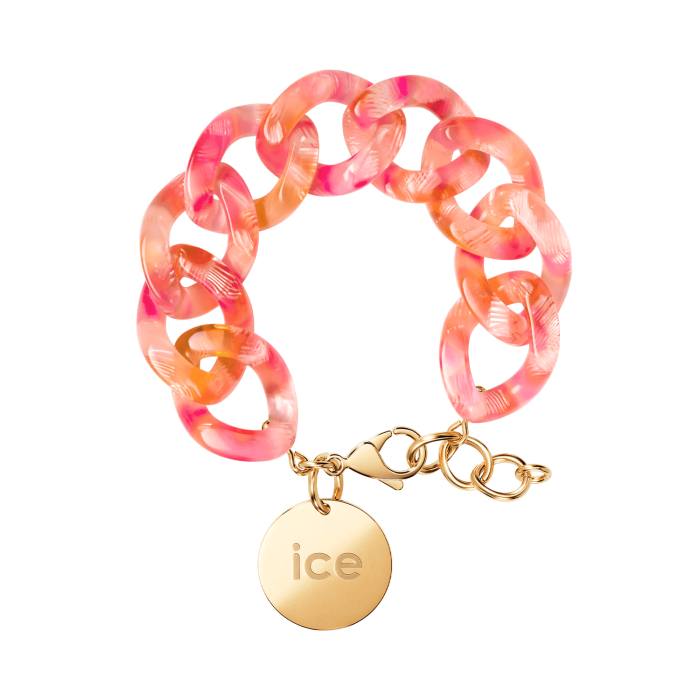 Ice Chain bracelet - Pink yellow